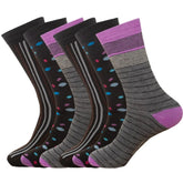 Designer Men's Socks 6 Pairs Cotton Rich Casual Socks Work Socks Size UK 6-11 365shopping.co.uk